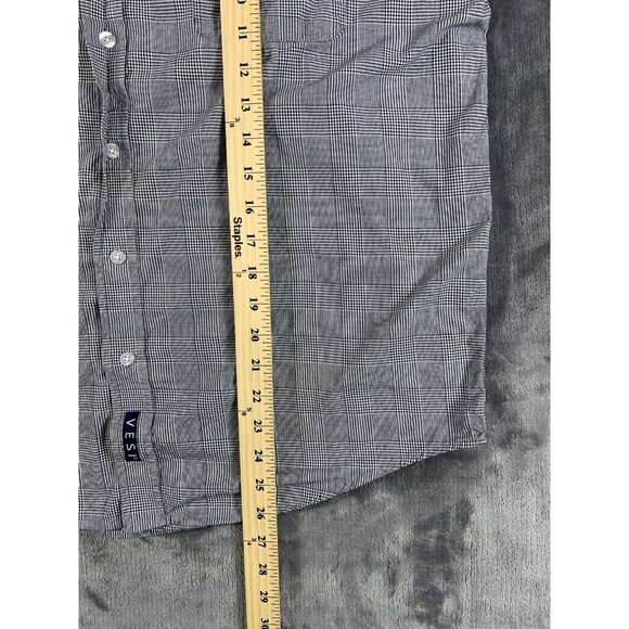 Ohio State Mens Shirt Size L Button Up Long Sleeve Black/White Check - Picture 7 of 7